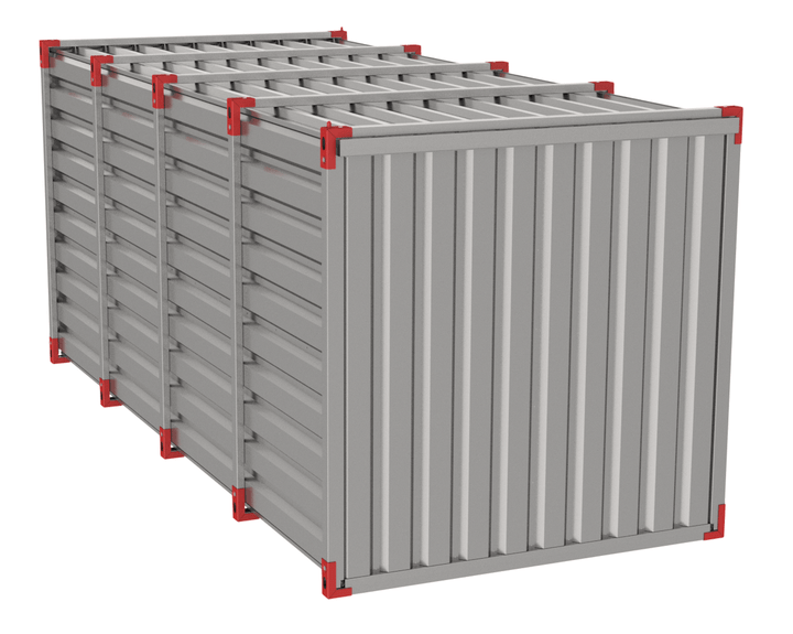 Container 5 m i AluZink | Lagercontainer til erhverv – Kvalitetscontainer